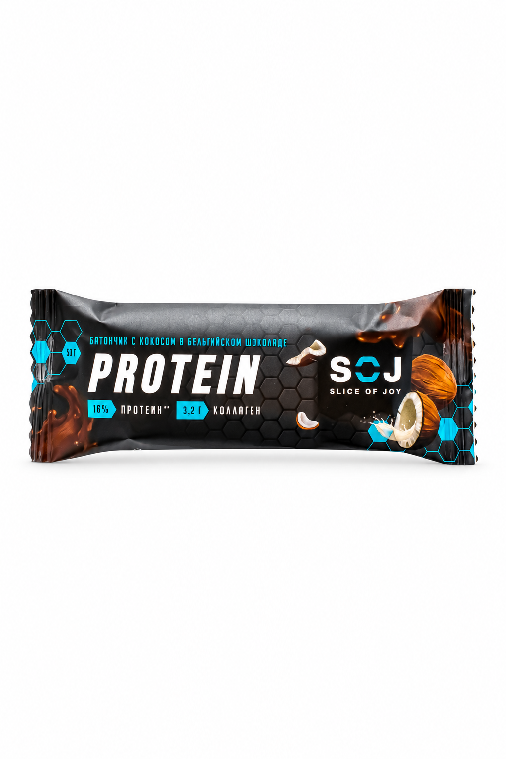Протеиновый батончик "Protein SOJ" со вкусом кокоса 50г
