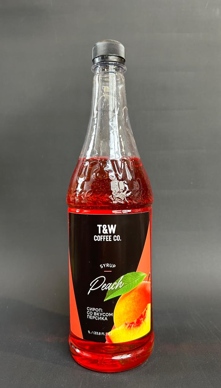 Сироп T&W "Персик" 1л. ПЭТ