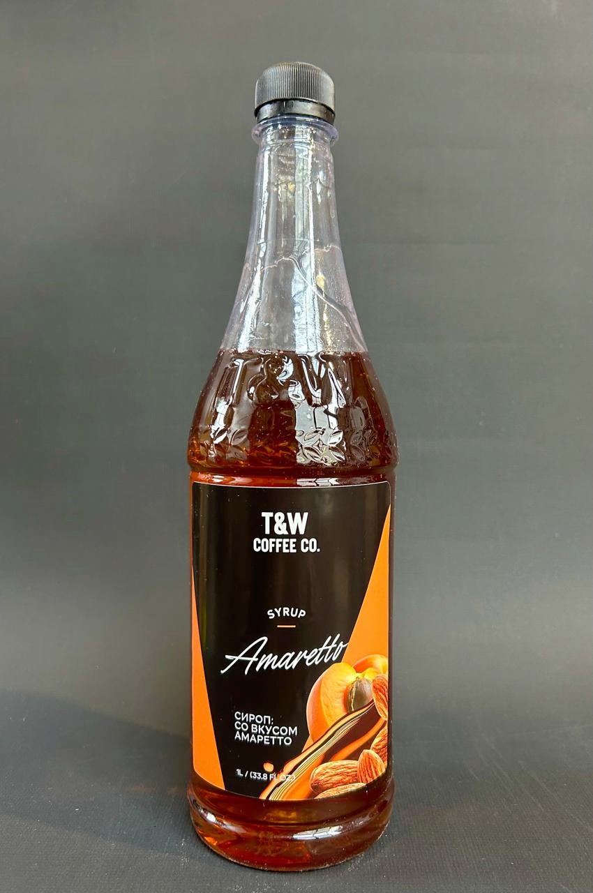 Сироп T&W "Амаретто" 1л. ПЭТ