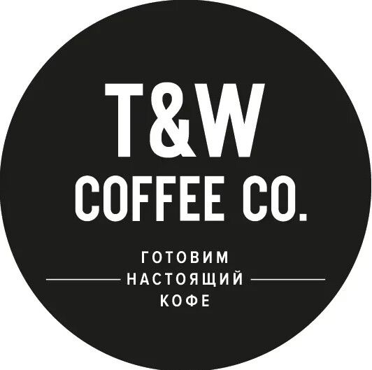 Наклейка T&W логотип 5*5 см (50 шт.)