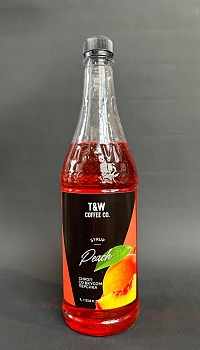 Сироп T&W "Персик" 1л. ПЭТ