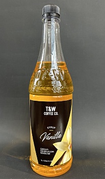 Сироп T&W "Ваниль" 1л. ПЭТ